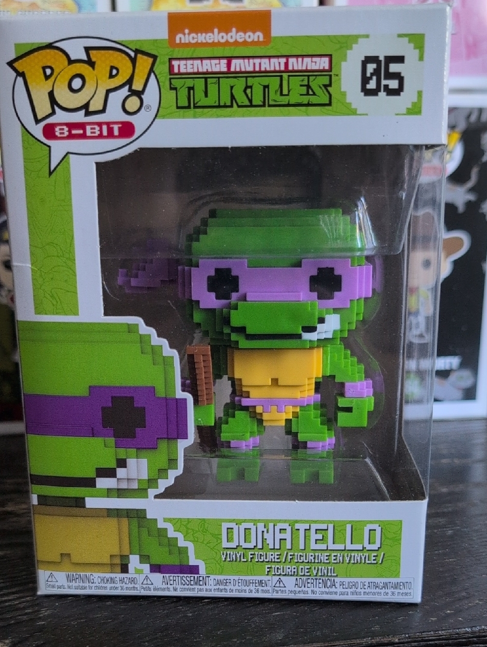 Funko Pop! 8-Bit Donatello Vinyl Figure - Green, Purple & Yellow